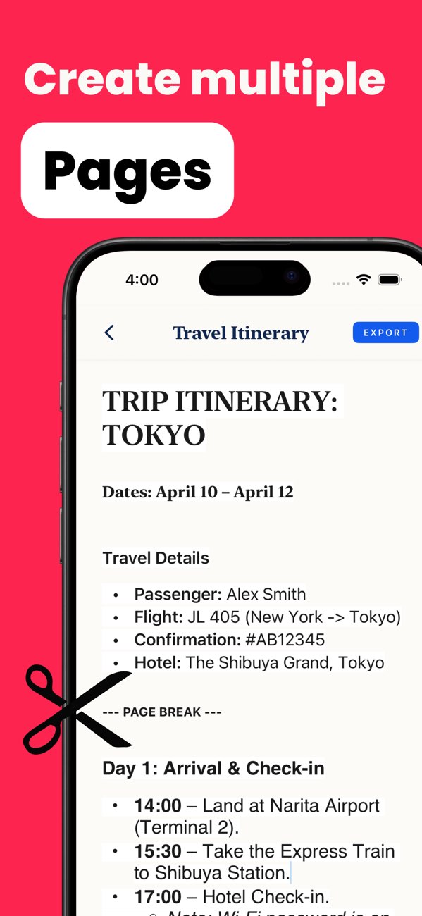 toPDF screenshot showing export settings